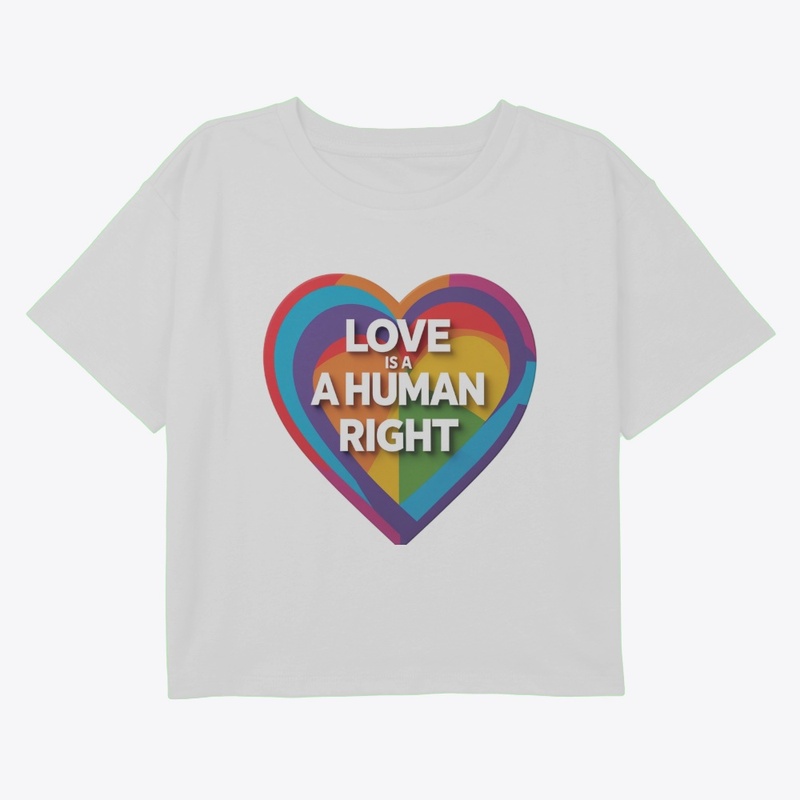 Love Is A Human Right | Pride Heart Tee