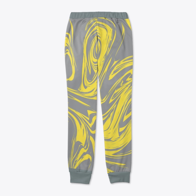 Gray and Gold Swirl Frat 