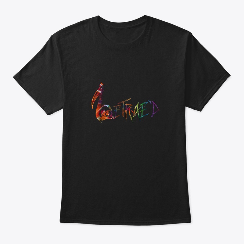 Tyedye logo on black