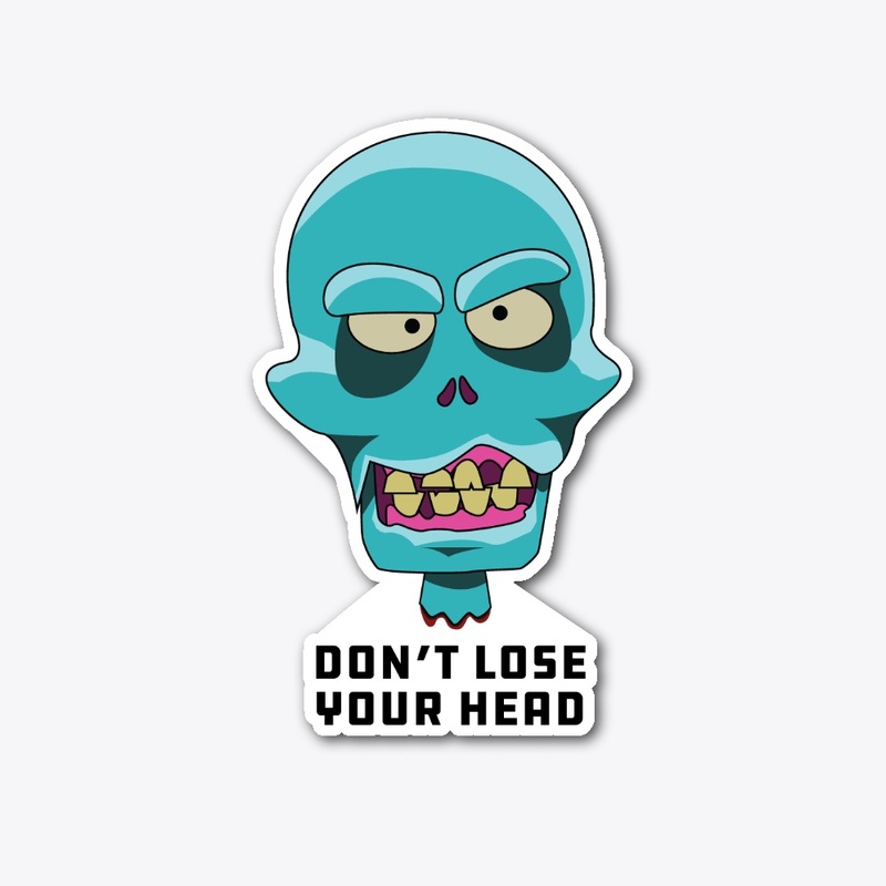 Funny Severed Zombie Head