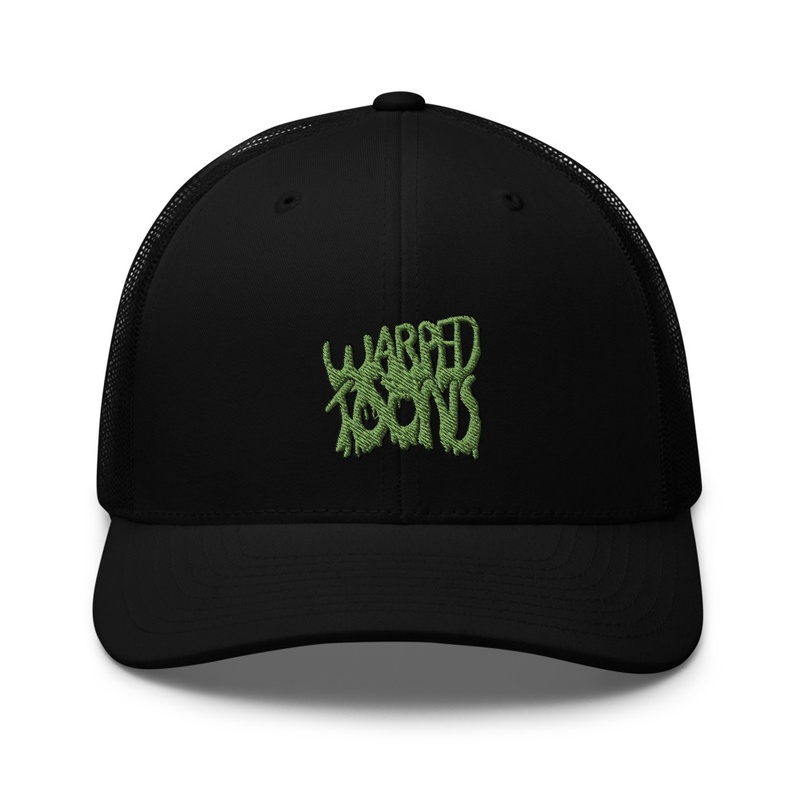 Warped Toons Trucker (Kiwi Green)