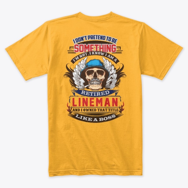 Non Pretending Retired Lineman Hoodie