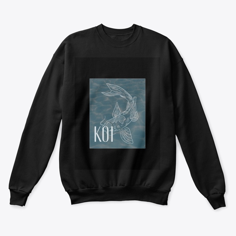 Koi illustration plain sweatshirt design