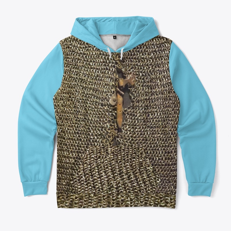 clad maille vested strap pastel hoodie