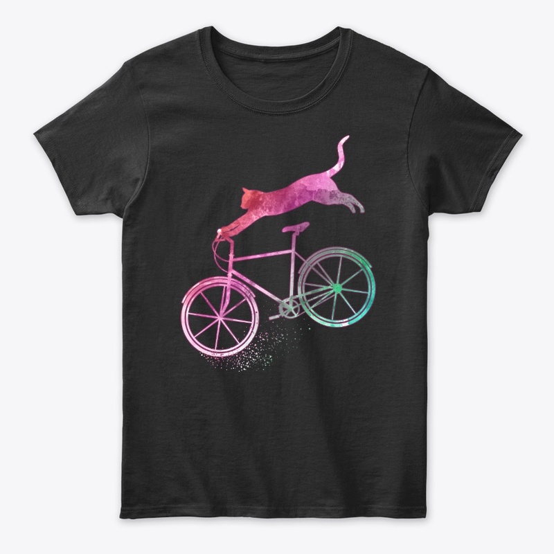 Cat Bike Cycling Gifts For Kitten Lover
