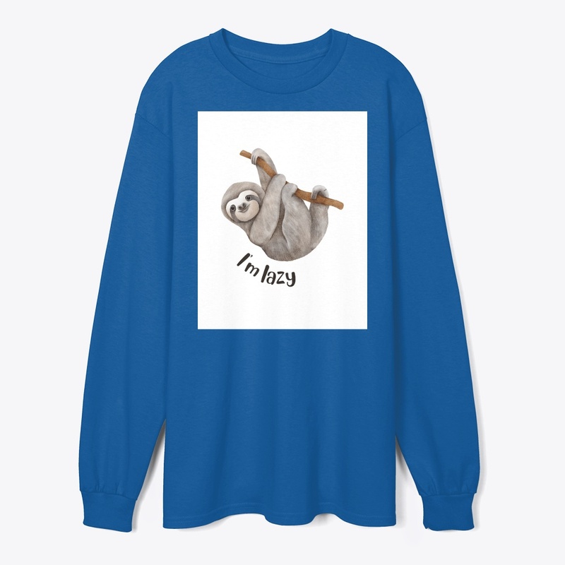 I AM LASY t shirt design 