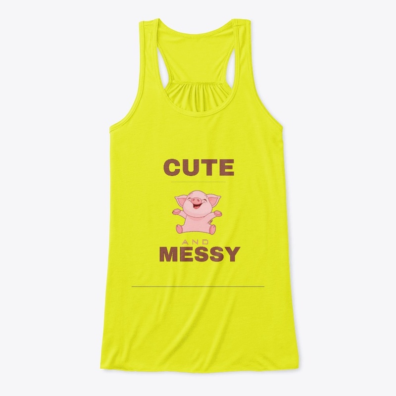 cute - messy pig