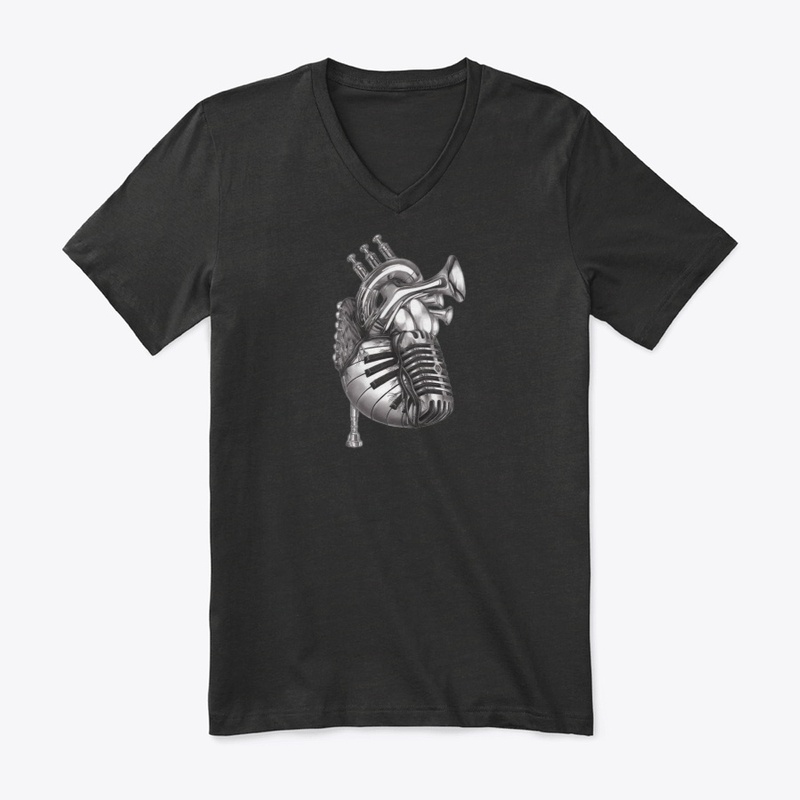 Heart music T-shirt