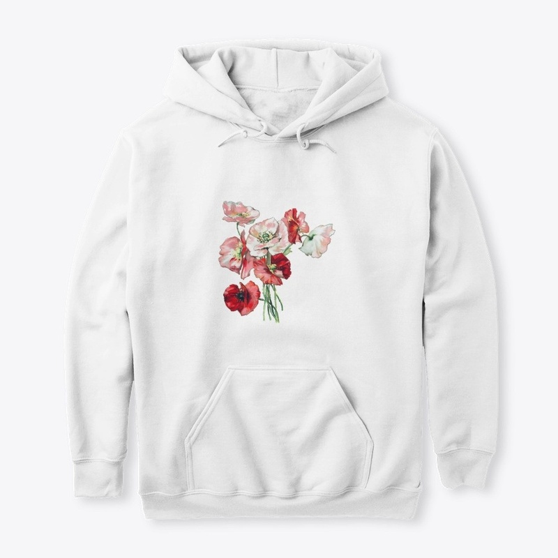 Realistic Red and Pink Flowers Design