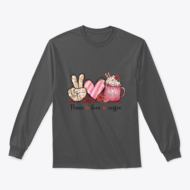 Peace Love Coffee – Retro Valentine Styl