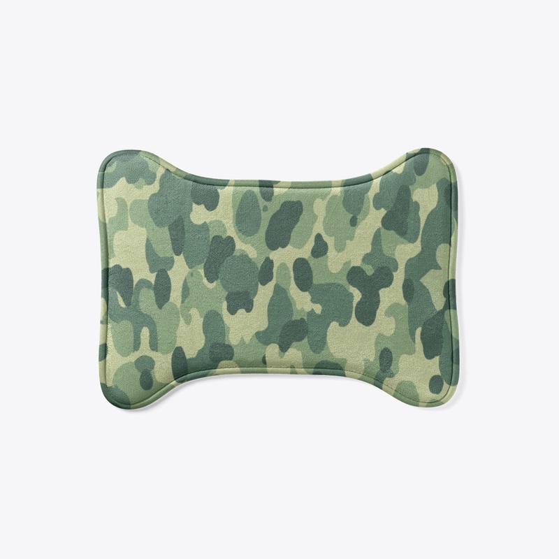 unusual camo dog mat