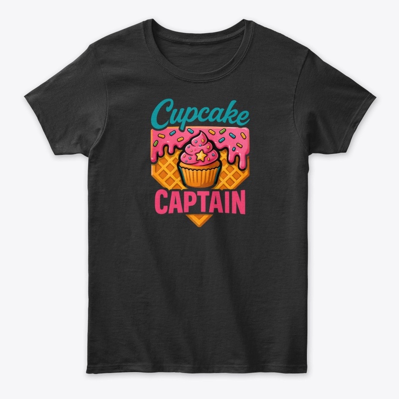 Colorful Cupcake Captain Waffle Art