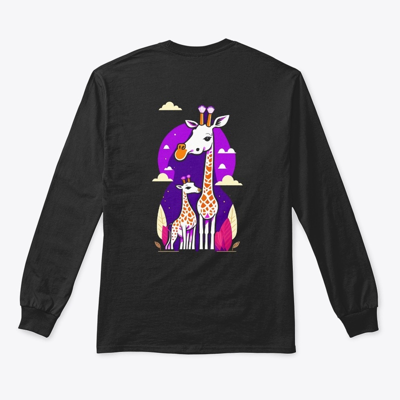 Cute Giraffe Drawing T-Shirt