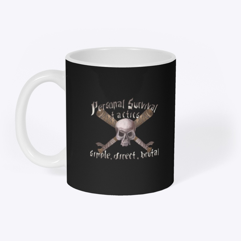 PST Skull w/Baseball Bats Mug