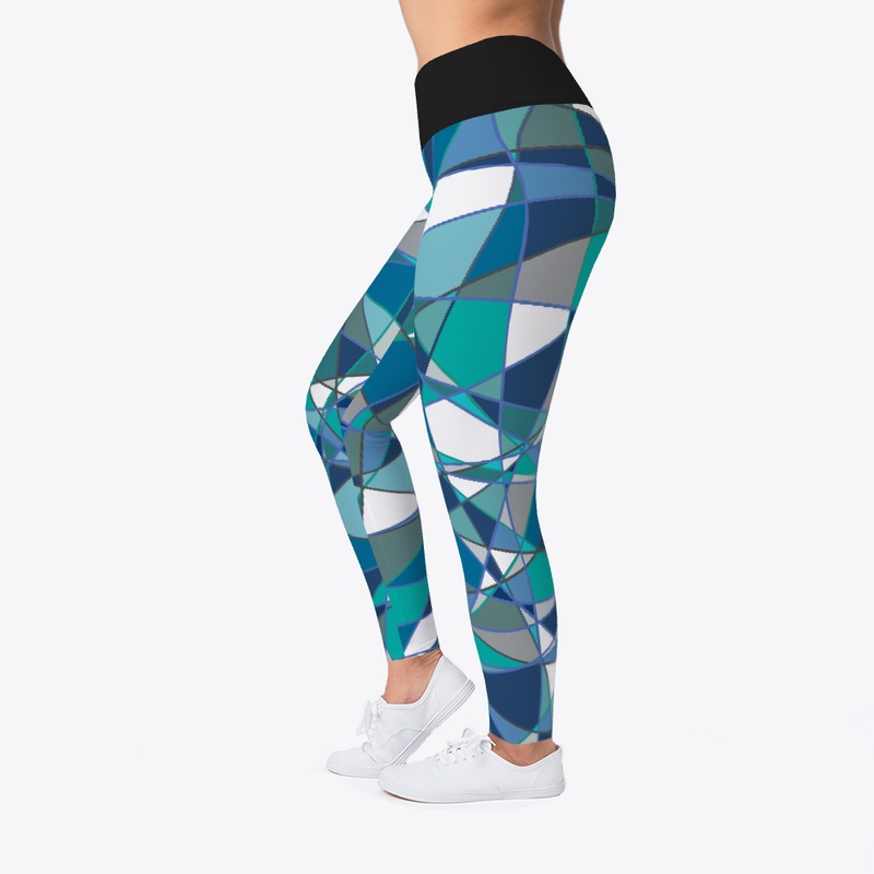 Blue teal leggings