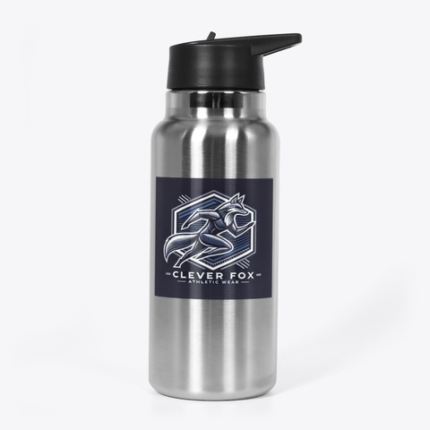 Clever Fox Inner Strength H2 O Bottle Stainless Steel T-Shirt Front