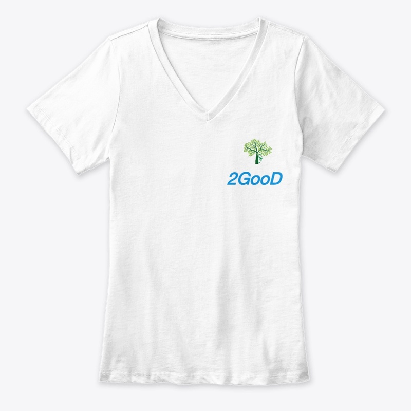 2GooD Logo Women's Premium V-Neck Tee 