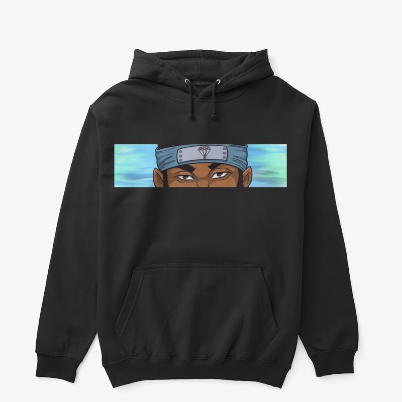 Black anime sweatshirt Wave Man