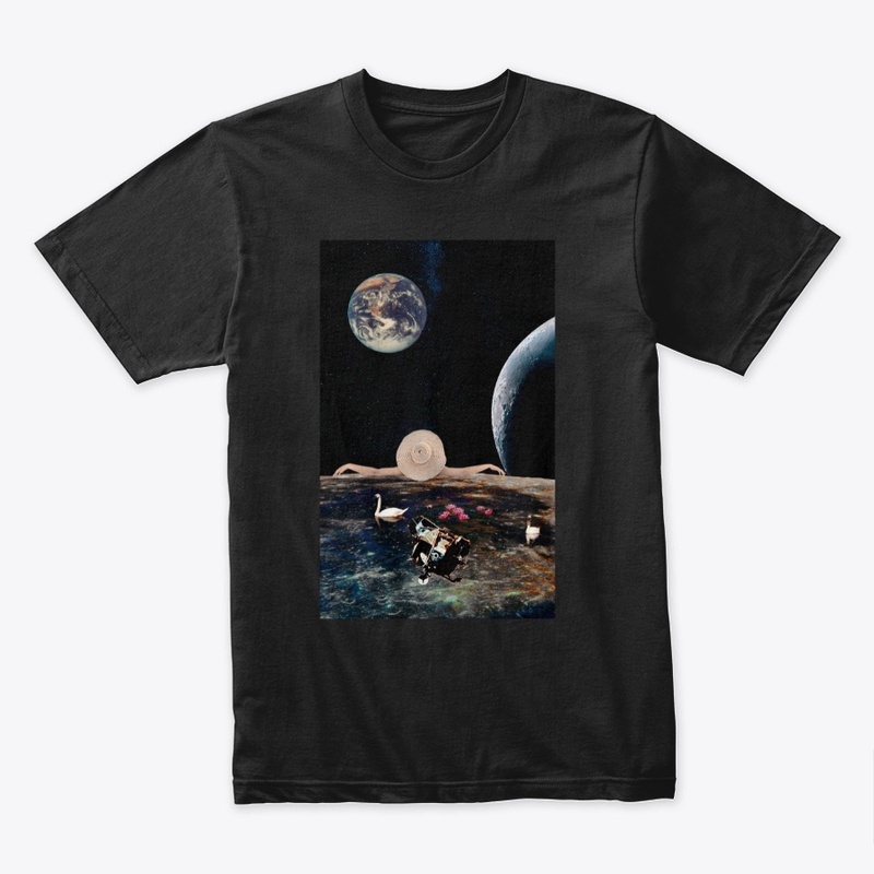 Space view chill out collage art