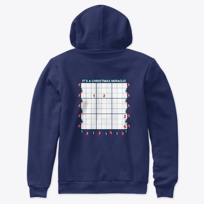Navy Christmas hoodie