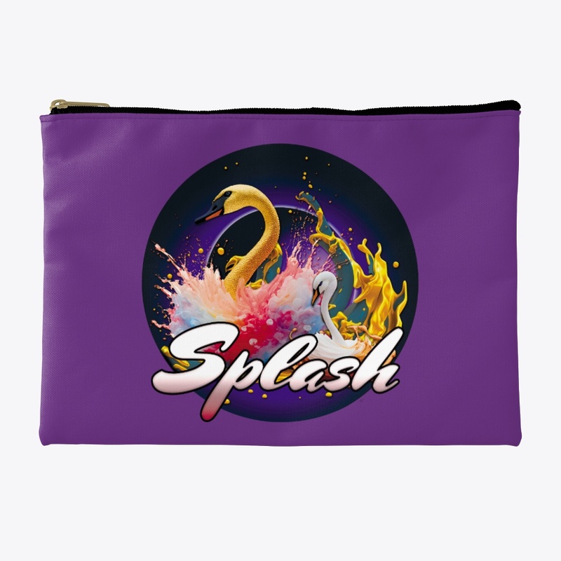 Splash moment for the swan!