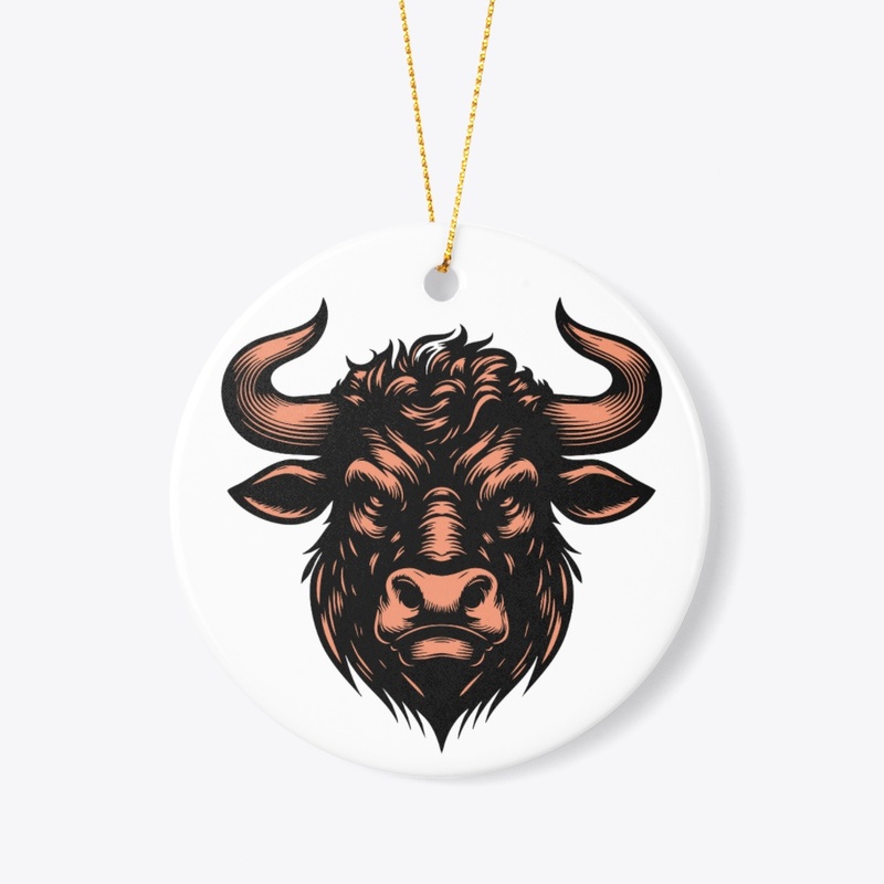 Majestic Angry Cow Head