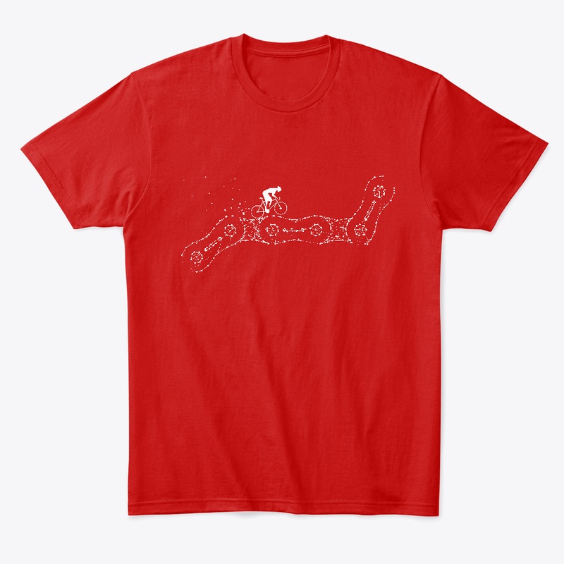 Abstract cycling t-shirt for bike lovers