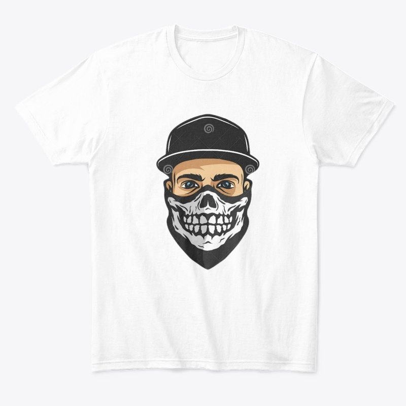 Skeleton mask boy t-shirt