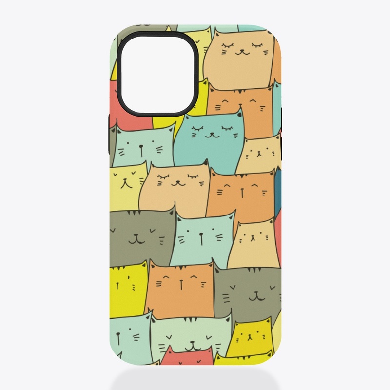 Colorful Cute Cats Design