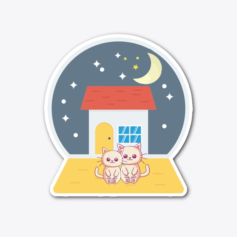 HOUSE CATS STICKER
