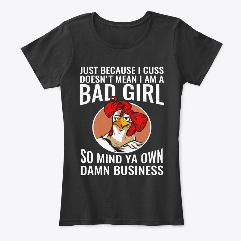 Funny Rooster Lover Gift Cuss Not Mean