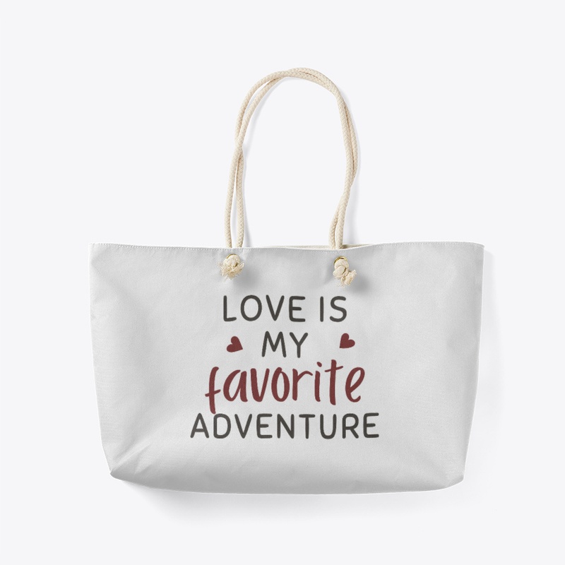 love is my favorite adventure t-shirt