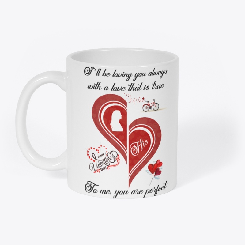 Valentine Couple T Shirt half Heart Male