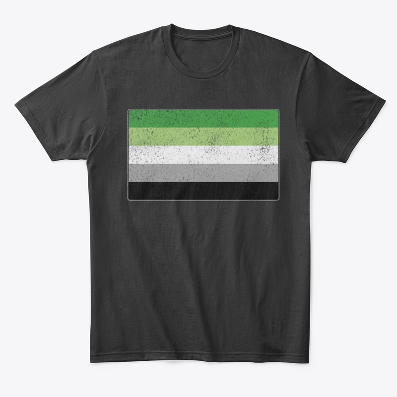 Distressed Aromantic Pride Flag