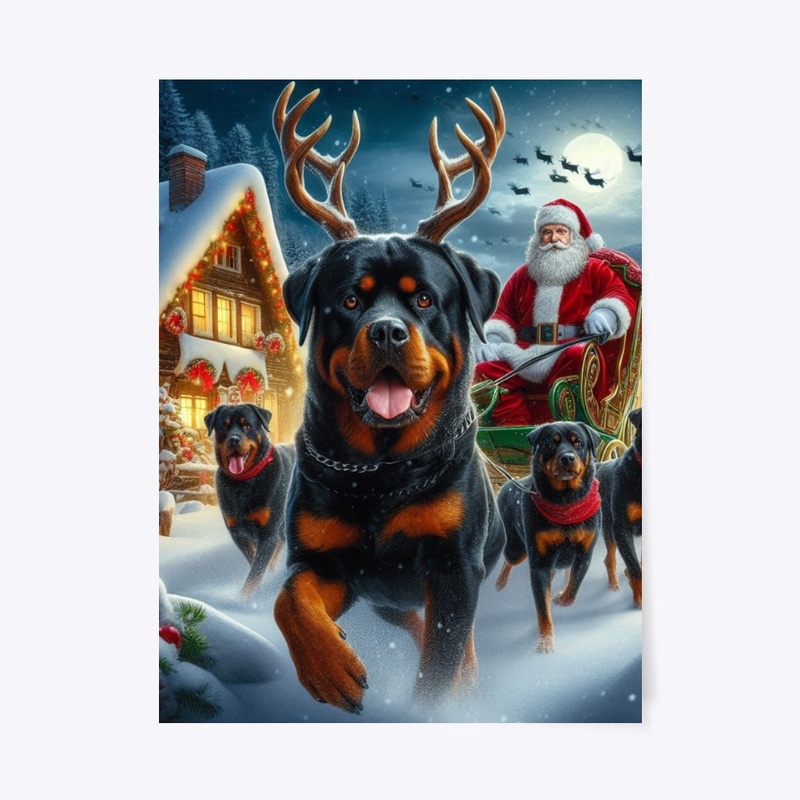 Rottweilers & Santa
