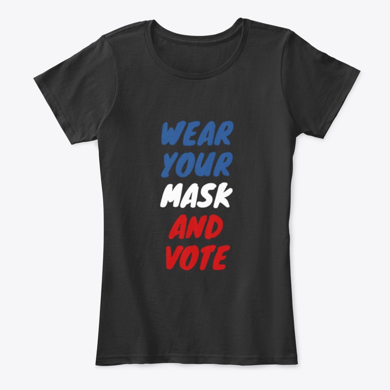 Vote Wear Your Mask And Vote Usa Flag Co