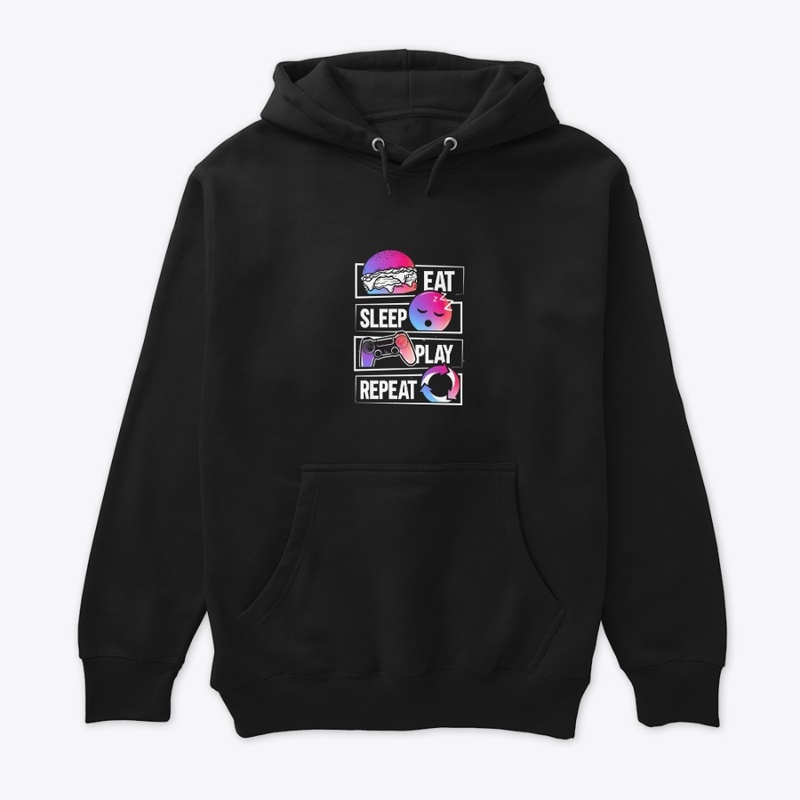 Eat Sleep Play Repeat - Gamer Lifestyle