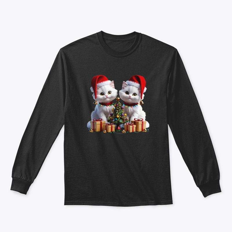 Christmas T-shirt cat