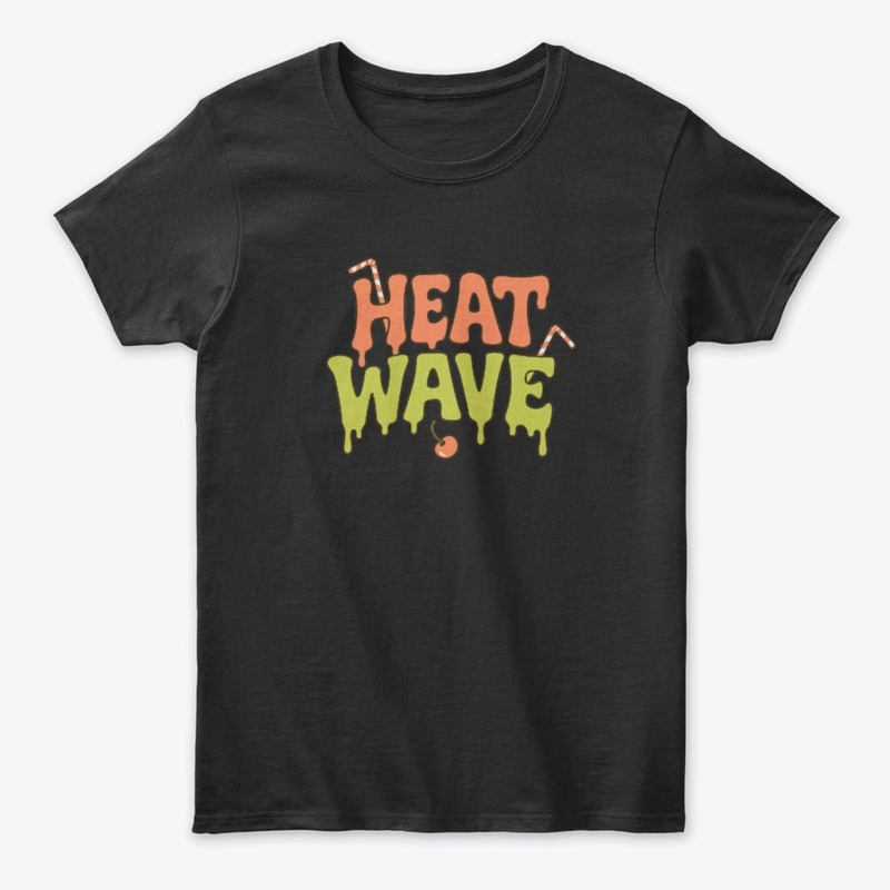 Drippy Retro "Heat Wave" Summer Graphic
