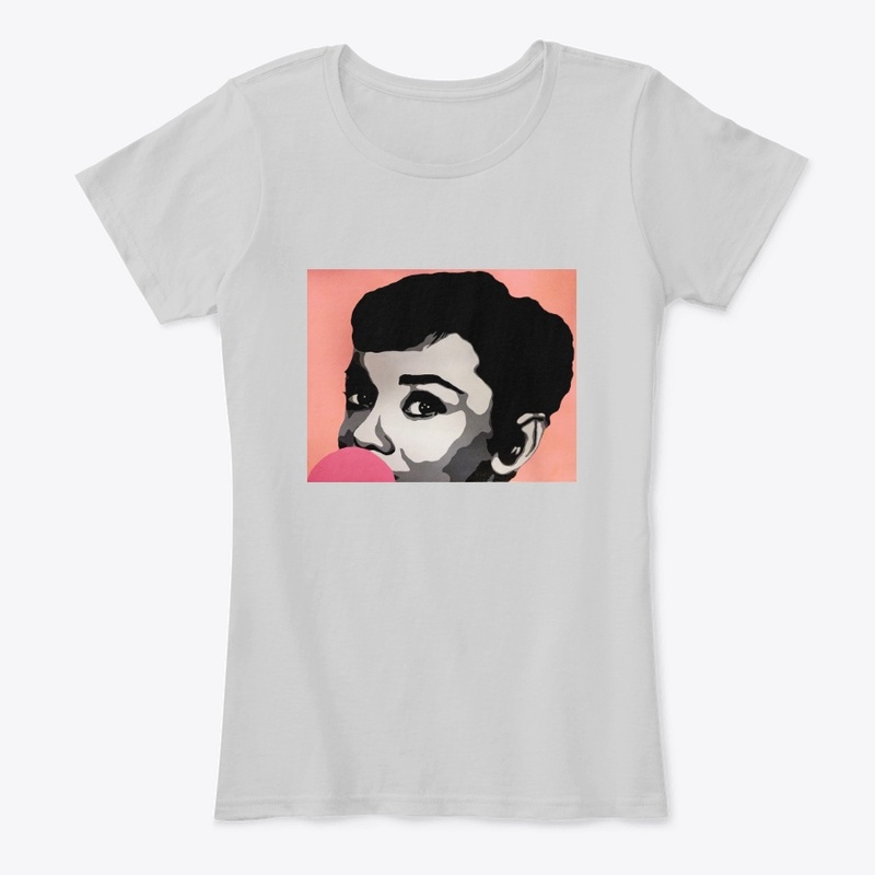 Audrey Hepburn Eyes Landscape
