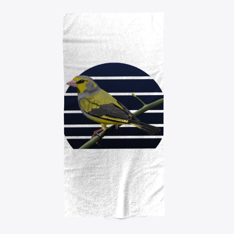 jz.birds Greenfinch Bird Animal Art