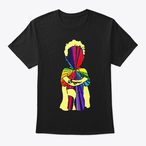 Prayur Grateful T Shirt  Black T-Shirt Front