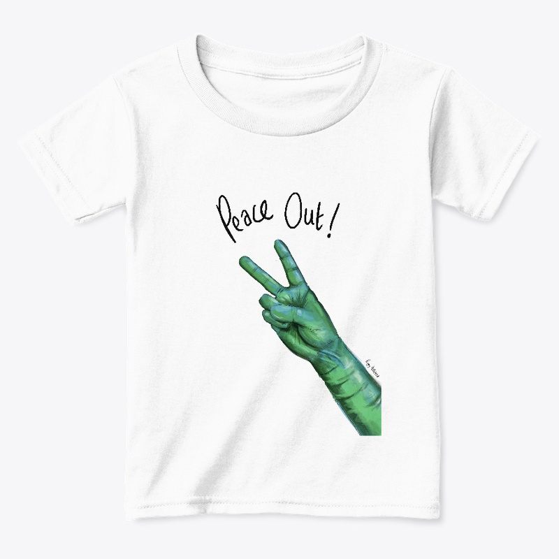Peace Out Green Gloves