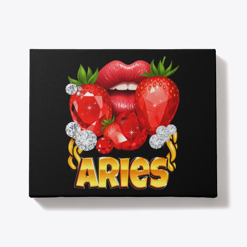 Lips Gold Chain Aries Zodiac Gift