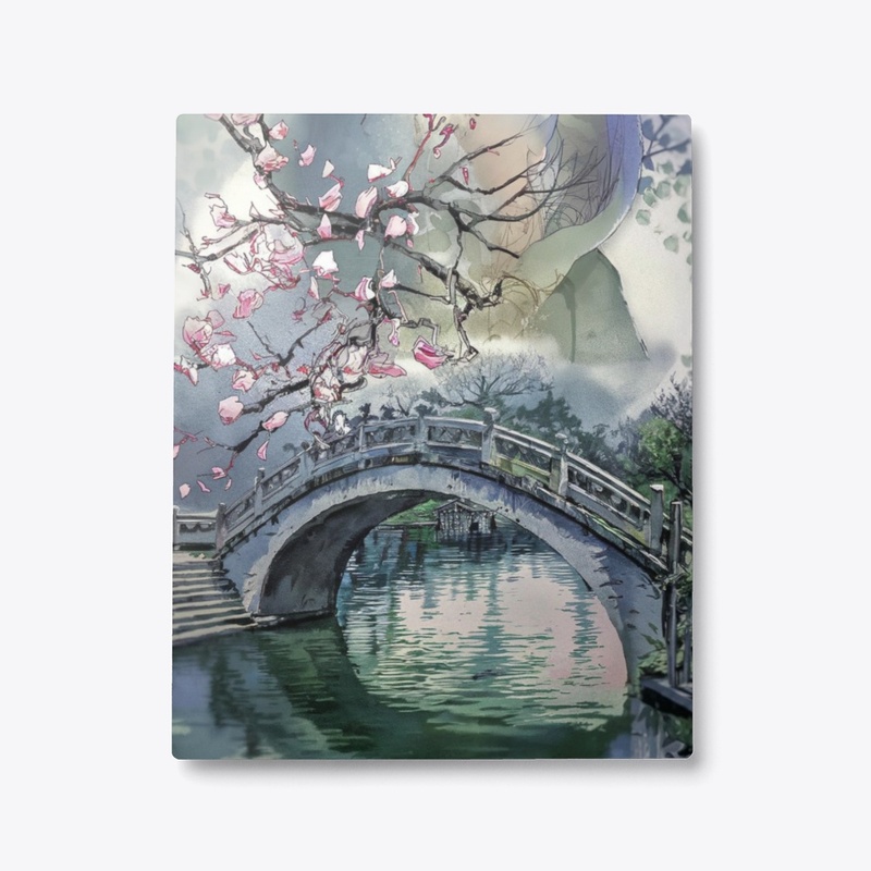 Abstract Watercolor Landscape