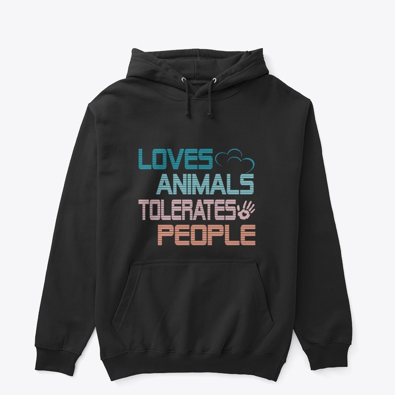 Love Animals, Tolerates People Valentine