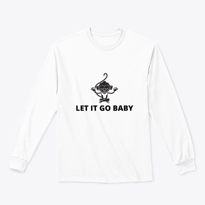 Let it go baby, with a monkey meditating