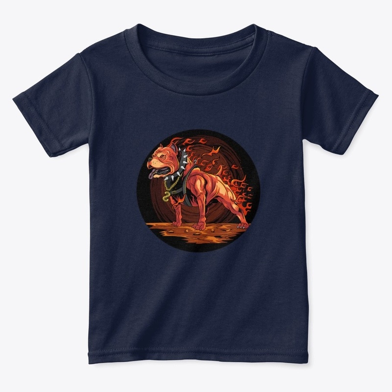 Scary black dog t-shirt