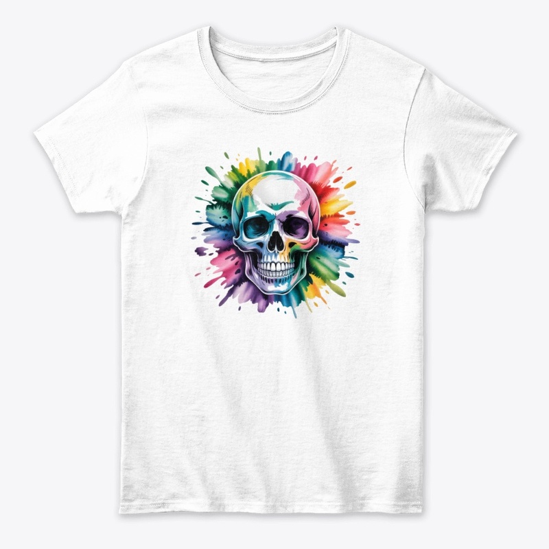 Skull and splashes