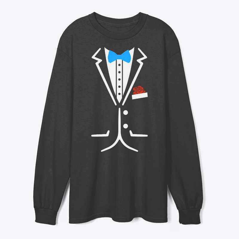 Fake Tuxedo Funny Lazy Wedding Fake Suit